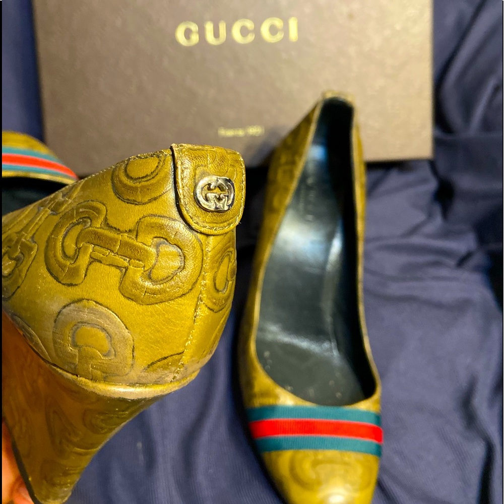 Gucci heels wedge shoes pumps designer luxury y2k